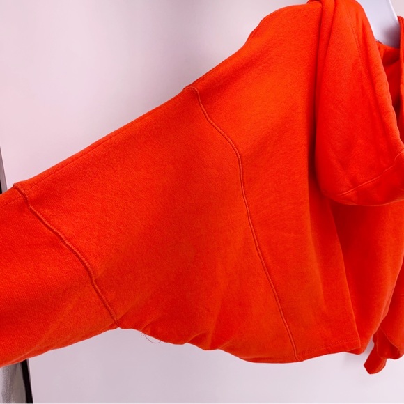 Zara Say It With Fashion Red Cropped Hoodie Size Small - Picture 6 of 7